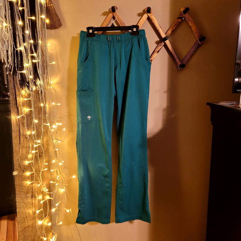 Healing Hands Hunter Green Scrub Pants, Size XXS